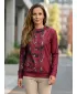 Hochwertiges Funktions-Sweatshirt für Damen ALTISPORT VOJ/ALW026MI01 BURGUND