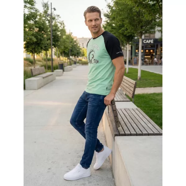  Herren-T-Shirt SAM 73 ESTEBAN MT 841 BASILIKUM 