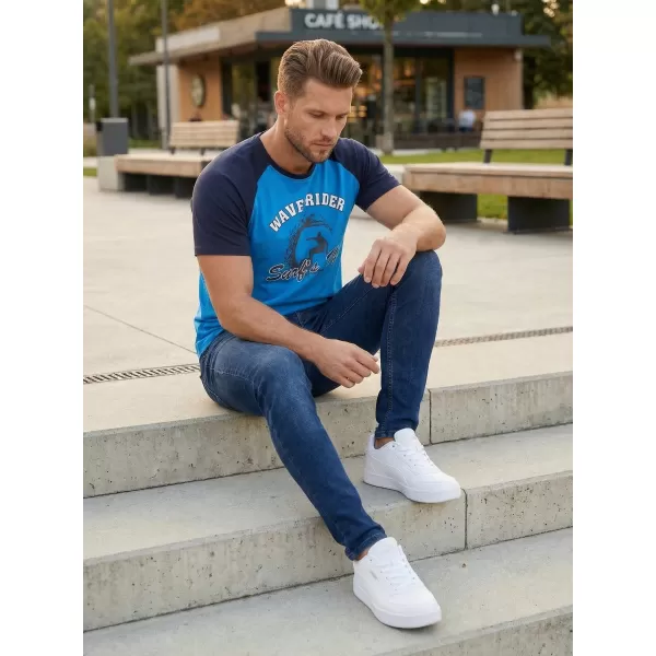  Herren-T-Shirt SAM 73 ESTEBAN MT 841 LEUCHTEND BLAU 