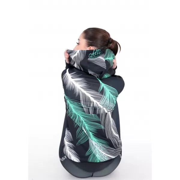  Hochwertiges Funktions-Sweatshirt für Damen ALTISPORT VOJ/ALW001MI01 SCHWARZ/TÜRKIS 