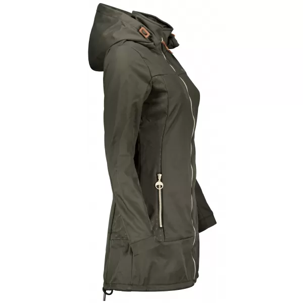  Softshell-Mantel für Damen ALTISPORT CIARA KHAKI 