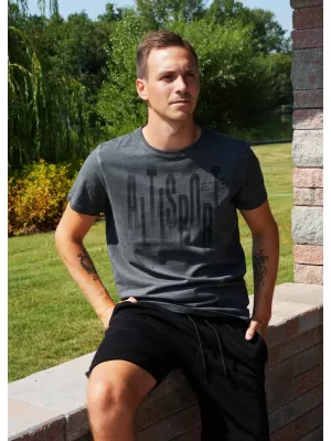 Herren-T-Shirt ALTISPORT CARLSON DUNKELGRAU