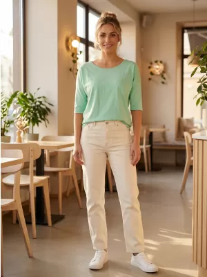 Damen-T-Shirt SAM 73 CARLOTA WT 904 BASILIKUM