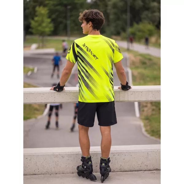  Funktionelles Premium-T-Shirt für Herren ALTISPORT VOJ/ALM028TR01 NEON GELB 