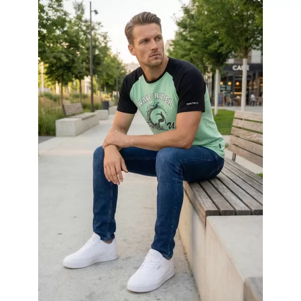  Herren-T-Shirt SAM 73 ESTEBAN MT 841 BASILIKUM 