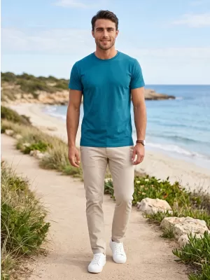 Herren-T-Shirt ALTISPORT NoPrint NP/ALM921 KEROSIN