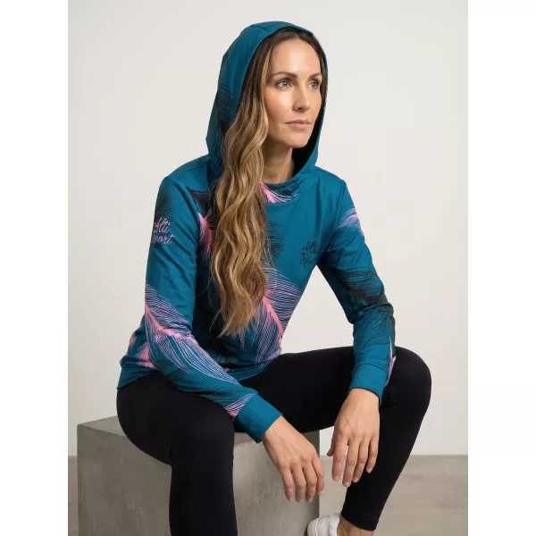  Hochwertiges Funktions-Sweatshirt für Damen ALTISPORT VOJ/ALW001MI01 PETROL/HELLROSA 