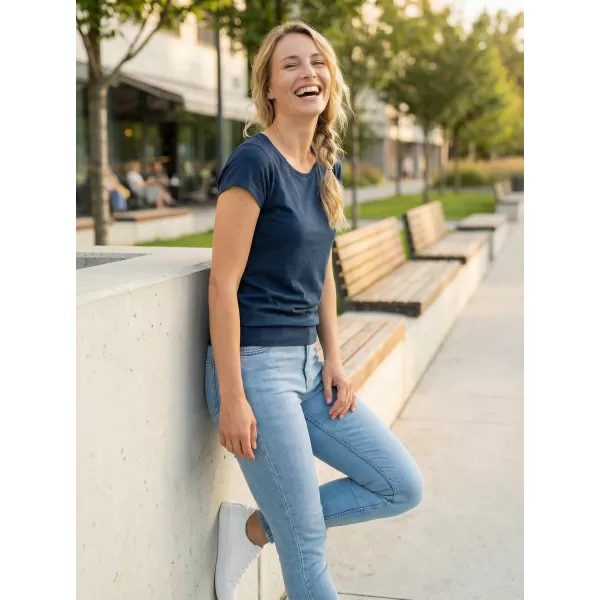  Damen-T-Shirt ALTISPORT NoPrint NP/ALW021 NAVY BLAU 
