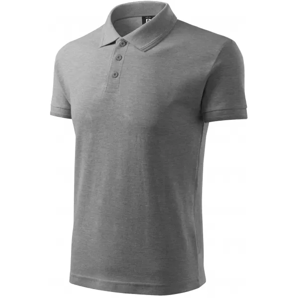  Herren-T-Shirt mit Kragen ALTISPORT NoPrint NP/ALM302 DUNKELGRAUE HIGHLIGHTS 