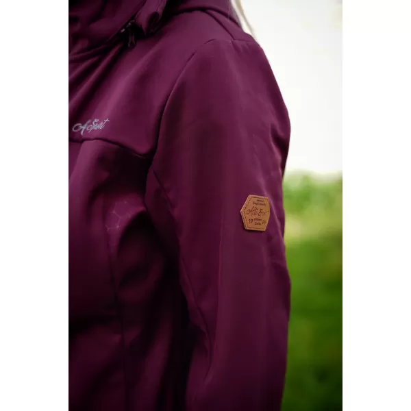  Softshell-Mantel für Damen ALTISPORT CIARA BURGUND 
