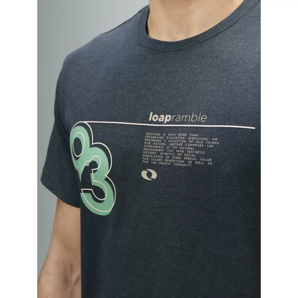  Herren-T-Shirt LOAP BESNUR CLM2417 DUNKELBLAU 