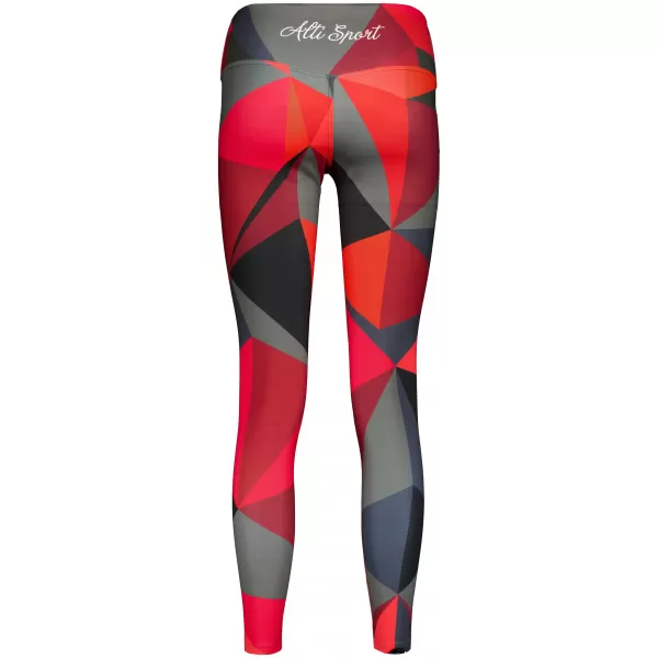  Lange Premium-Leggings für Damen ALTISPORT VOJ/ALW007LEG01 ROT 