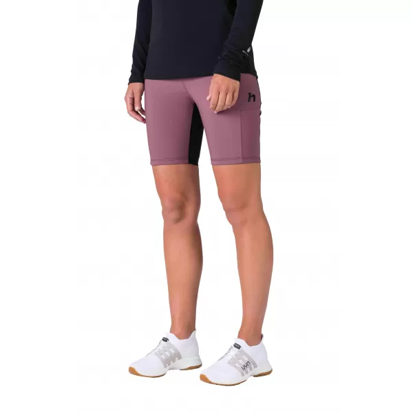  Kurze Leggings für Damen HANNAH LIS PRO ANTHRAZIT/ROAN ROUGE 