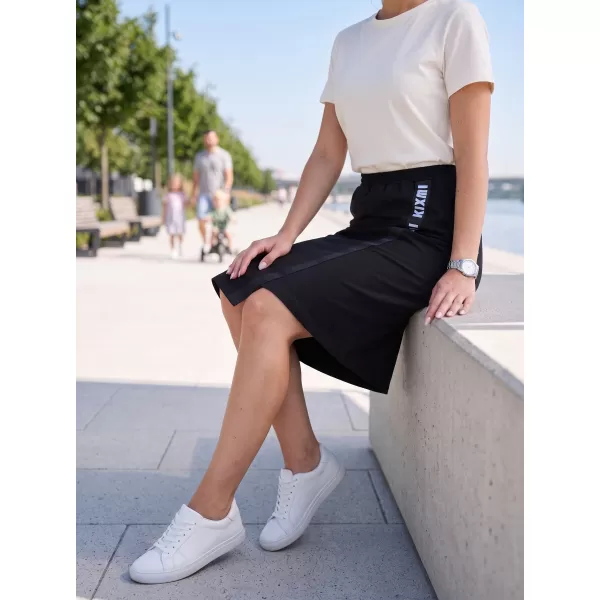  Damenrock KIXMI SIBILA SCHWARZ BLAU 