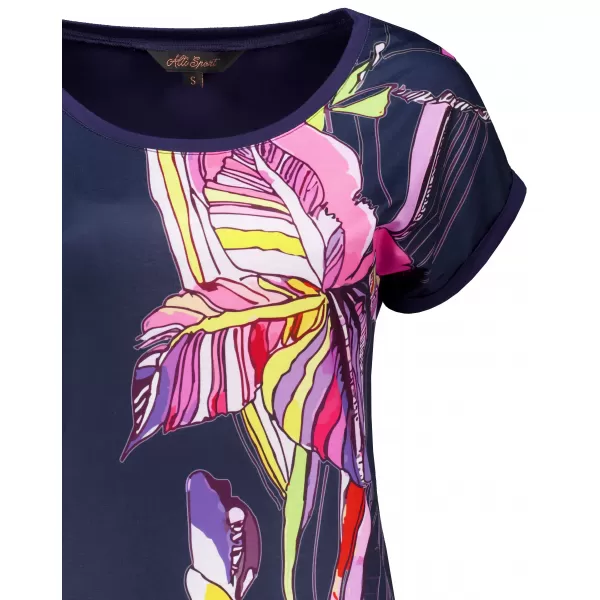  Damen-T-Shirt ALTISPORT CELENA DUNKELBLAU 