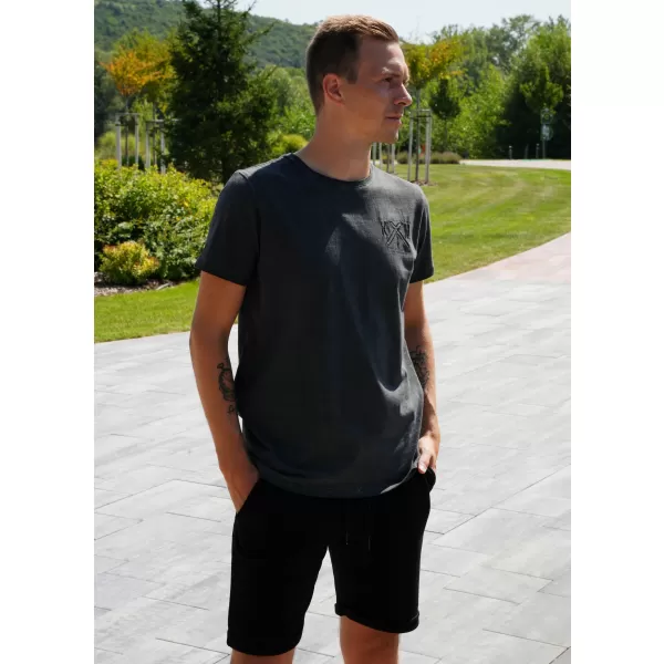  Herren-T-Shirt KIXMI SOREN DUNKELGRAU 