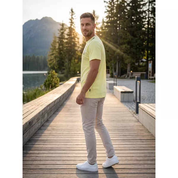  Herren-T-Shirt SAM 73 FABIO MT 842 HELLGELB 