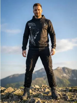 Hochwertiges Funktions-Sweatshirt für Herren ALTISPORT VOJ/ALM029MI01 SCHWARZGRAU