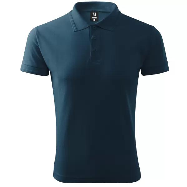  Herren-T-Shirt mit Kragen ALTISPORT NoPrint NP/ALM302 NAVY BLAU 