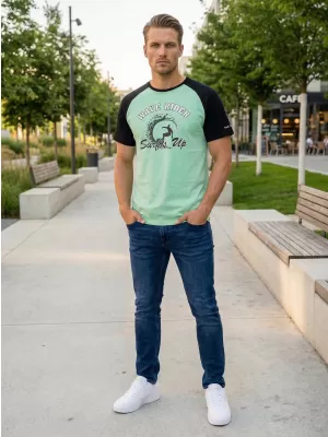 Herren-T-Shirt SAM 73 ESTEBAN MT 841 BASILIKUM