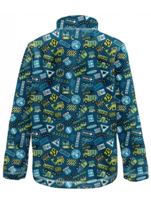 Fleece-Sweatshirt für Kinder WAMU BAGR BLAU