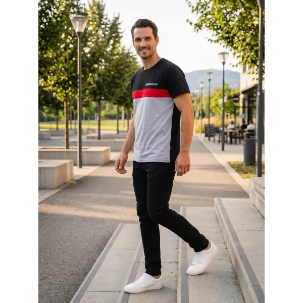  Herren-T-Shirt SAM 73 ERNESTO MT 840 HELLGRAU 