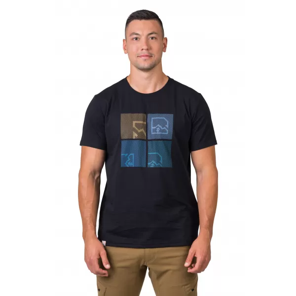  Herren-T-Shirt HANNAH RAMONE ANTHRAZIT/BLAU 