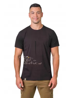 Herren-T-Shirt HANNAH SKATCH SCHWARZE BOHNE