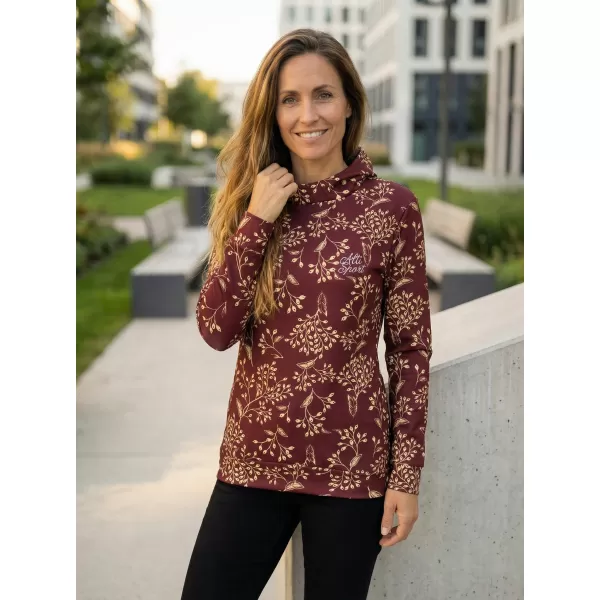  Hochwertiges Funktions-Sweatshirt für Damen ALTISPORT VOJ/ALW025MI01 BURGUND 