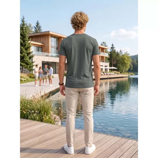  Herren-T-Shirt ALTISPORT NoPrint NP/ALM921 DUNKLER SCHIEFER 