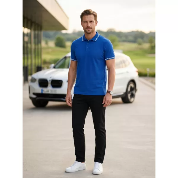  Herren-T-Shirt mit Kragen ALTISPORT NoPrint NP/ALM912 KÖNIGSBLAU 