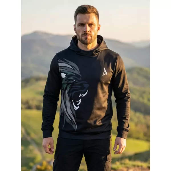  Hochwertiges Funktions-Sweatshirt für Herren ALTISPORT VOJ/ALM029MI01 SCHWARZGRAU 