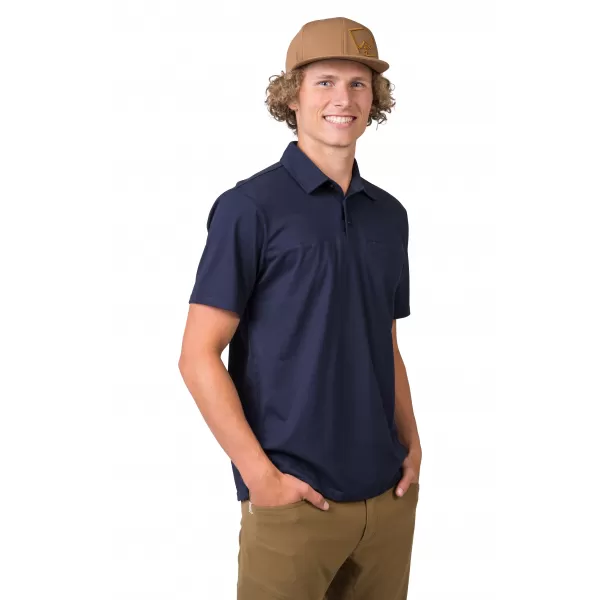  Herren-T-Shirt mit Kragen HANNAH KAJAN MAROKKANISCHES BLAUMEL 