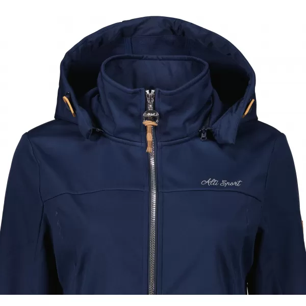  Softshell-Mantel für Damen ALTISPORT CIARA DUNKELBLAU/SILBER 