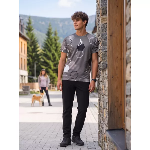  Funktionelles Premium-T-Shirt für Herren ALTISPORT VOJ/ALM037TR01 GRAU 