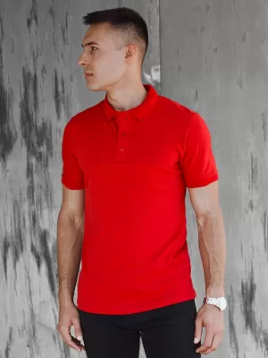 Herren t -Shirt mit einem Kragen DSTREET PX0598 ROT