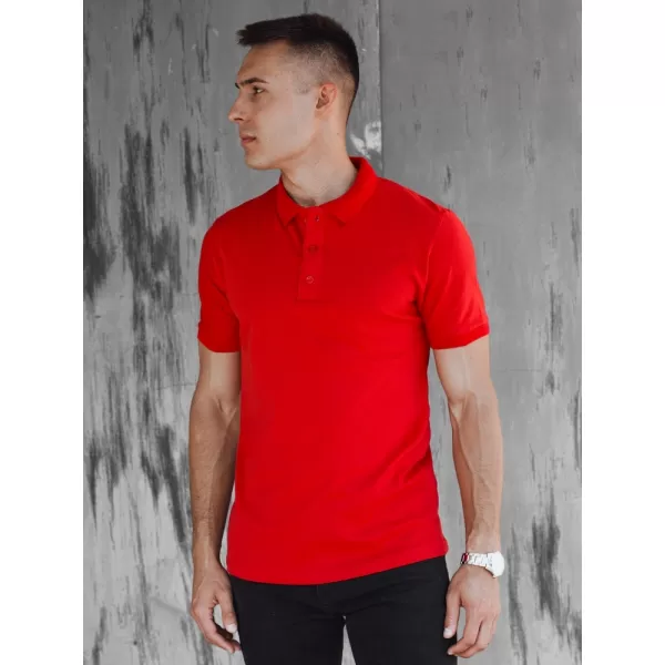  Herren t -Shirt mit einem Kragen DSTREET PX0598 ROT 
