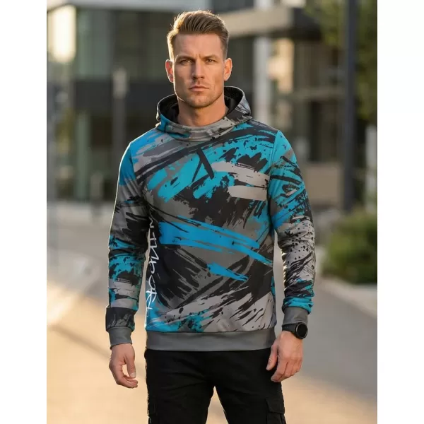  Premium-Sweatshirt für Herren ALTISPORT VOJ/ALM014MI01 SCHWARZ/KEROSIN 