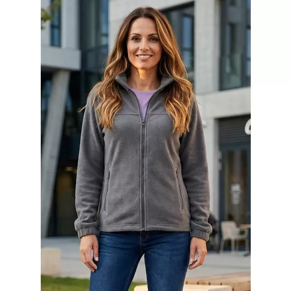  Fleece-Sweatshirt für Damen ALTISPORT NP/ALW405 STAHLGRAU 
