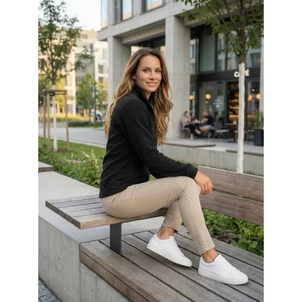  Fleece-Sweatshirt für Damen ALTISPORT NP/ALW405 SCHWARZ 
