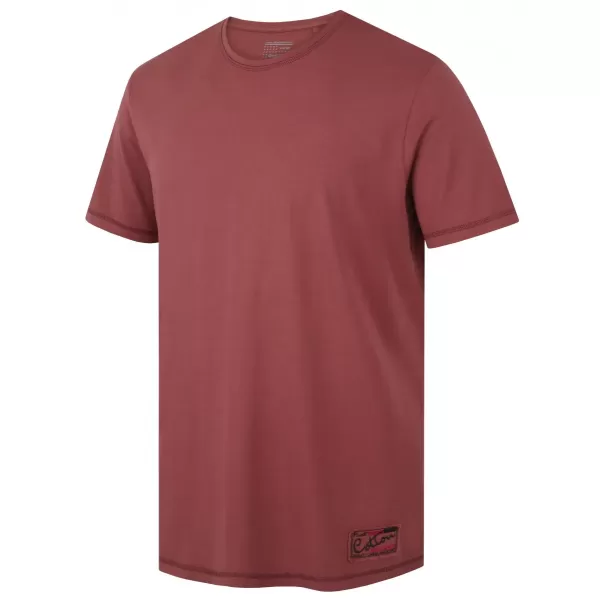  Herren-T-Shirt HUSKY TEE BASE M DUNKLES BURGUNDERROT 