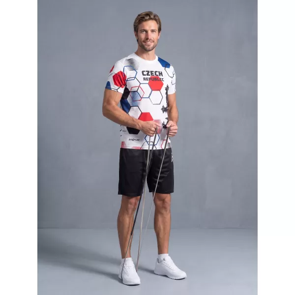  Hochwertiges Funktions-T-Shirt für Herren ALTISPORT x CZE VOJ/ALM036TR01 HEXA WEIß 