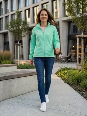 Fleece-Sweatshirt für Damen ALTISPORT NP/ALW405 MINZE