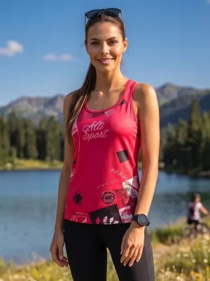 Hochwertiges Funktions-Tanktop für Damen ALTISPORT VOJ/ALW009TIL01 ROT