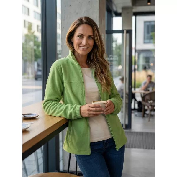  Fleece-Sweatshirt für Damen ALTISPORT NP/ALW405 GRAS-GRÜN 