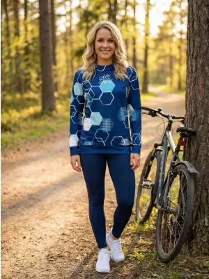 Hochwertiges Funktions-Sweatshirt für Damen ALTISPORT VOJ/ALW037MI01 NAVY BLAU