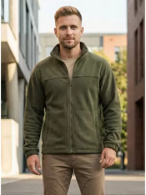 Fleece-Sweatshirt für Herren ALTISPORT NP/ALM105 MILITÄR
