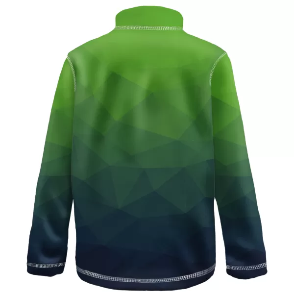  Fleece-Sweatshirt für Kinder WAMU MOZAIKA GRÜN 