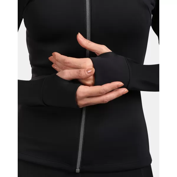  Fleece-Sweatshirt für Damen KILPI LAJEN-W VL0206KI SCHWARZ 