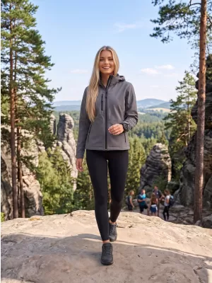Softshelljacke für Damen ALTISPORT NP/ALW125 DUNKELGRAUE HIGHLIGHTS
